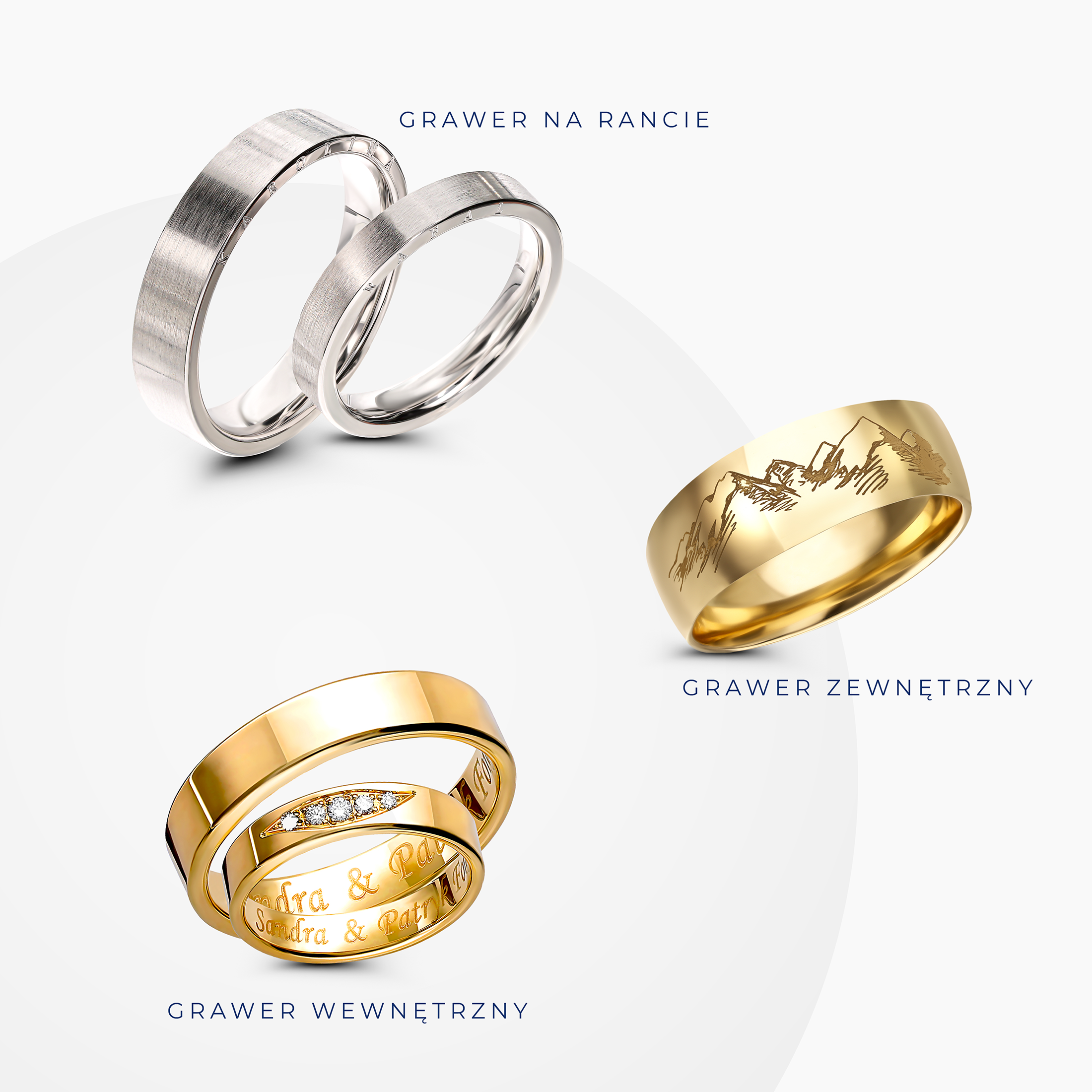 Grawery na obrączkach