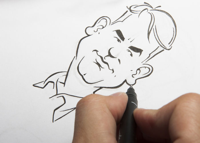 Karykaturzysta na weselu 