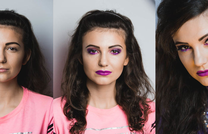 Makijaż ultra violet
