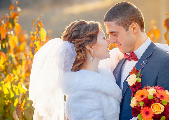 Jesienne bukiety ślubne